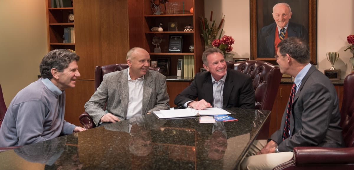 leadership main Cornerstone of Recovery senior staff members (from left) Dan Schweickhardt, director of admissions; Steve McGrew, CEO; Dr. Scott Anderson, clinical director; and Dr. Fred "Kip" Wenger, medical director.