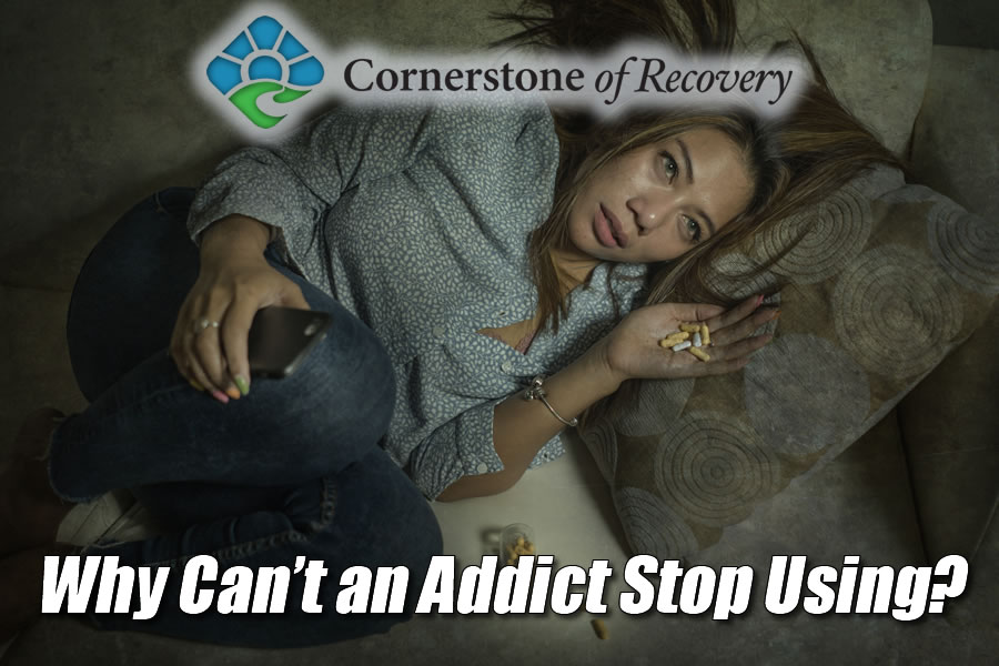 why can't an addict stop using